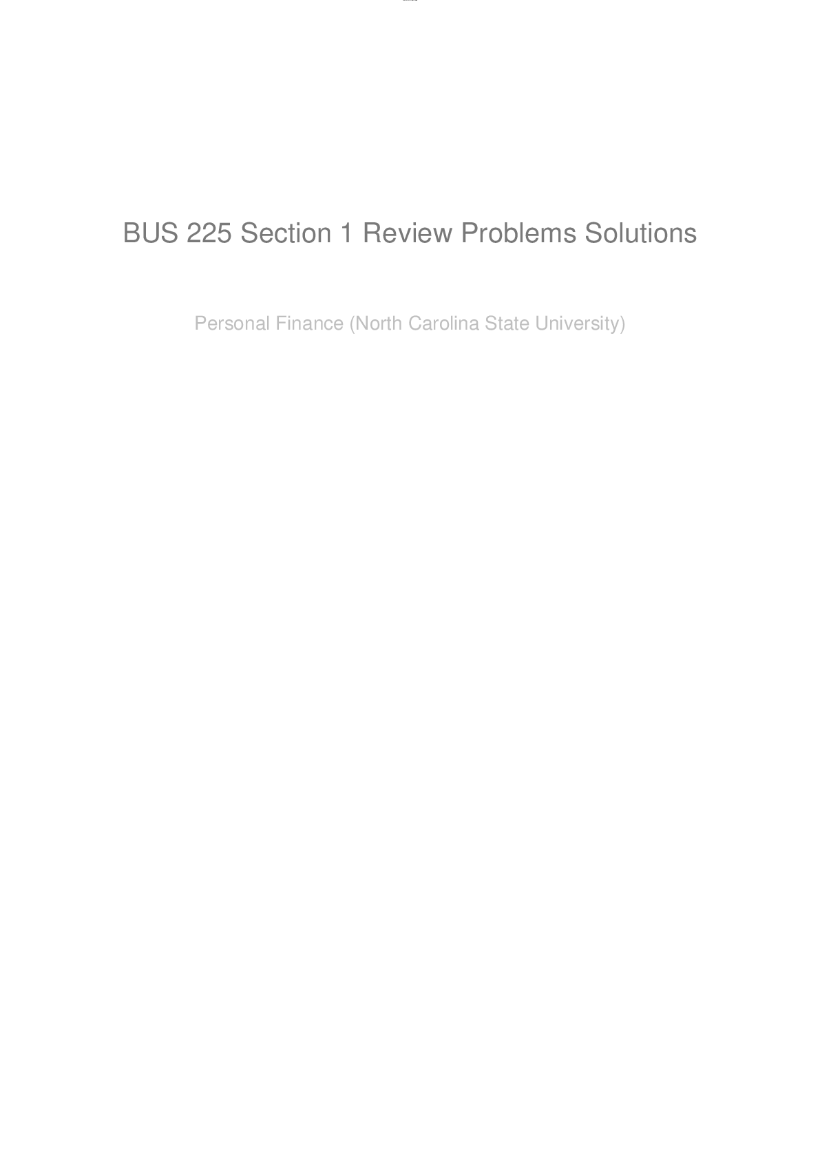Preview image for BUS 225 Section 1 Review Problems Solutions Chapter 1 to 3